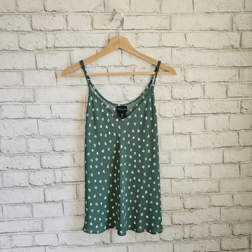 ☆ RACHEL ZOE Jade Green Floral Camisole, S ☆